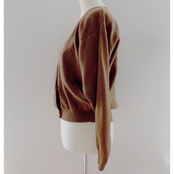 90s vintage cotton sweater minimalist fall winter wear to work casual nyc soho - Picture 3 of 5